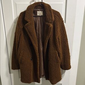 A New Day Brown Teddy Coat